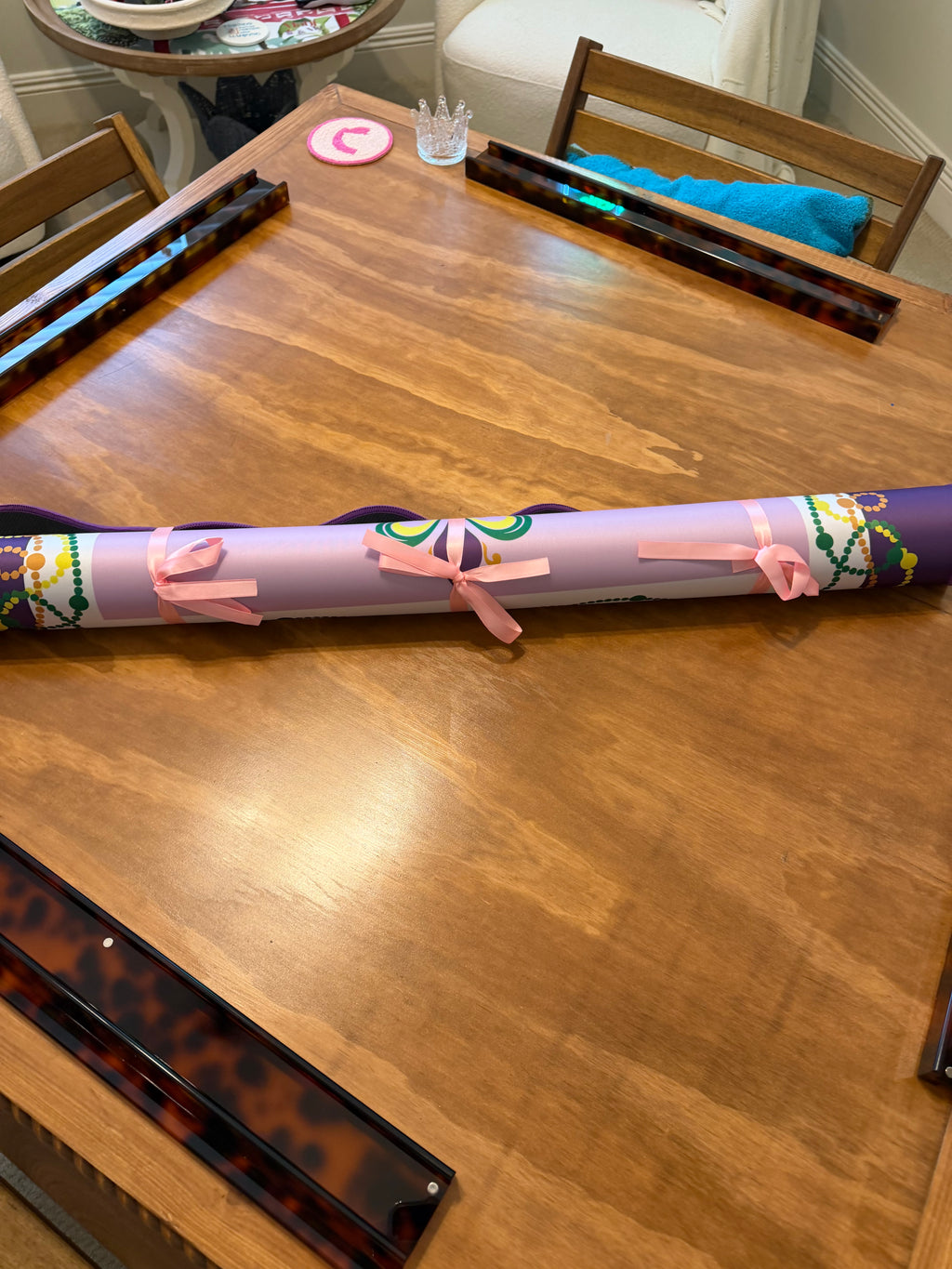 Mac and Miller Mardi Gras Mat