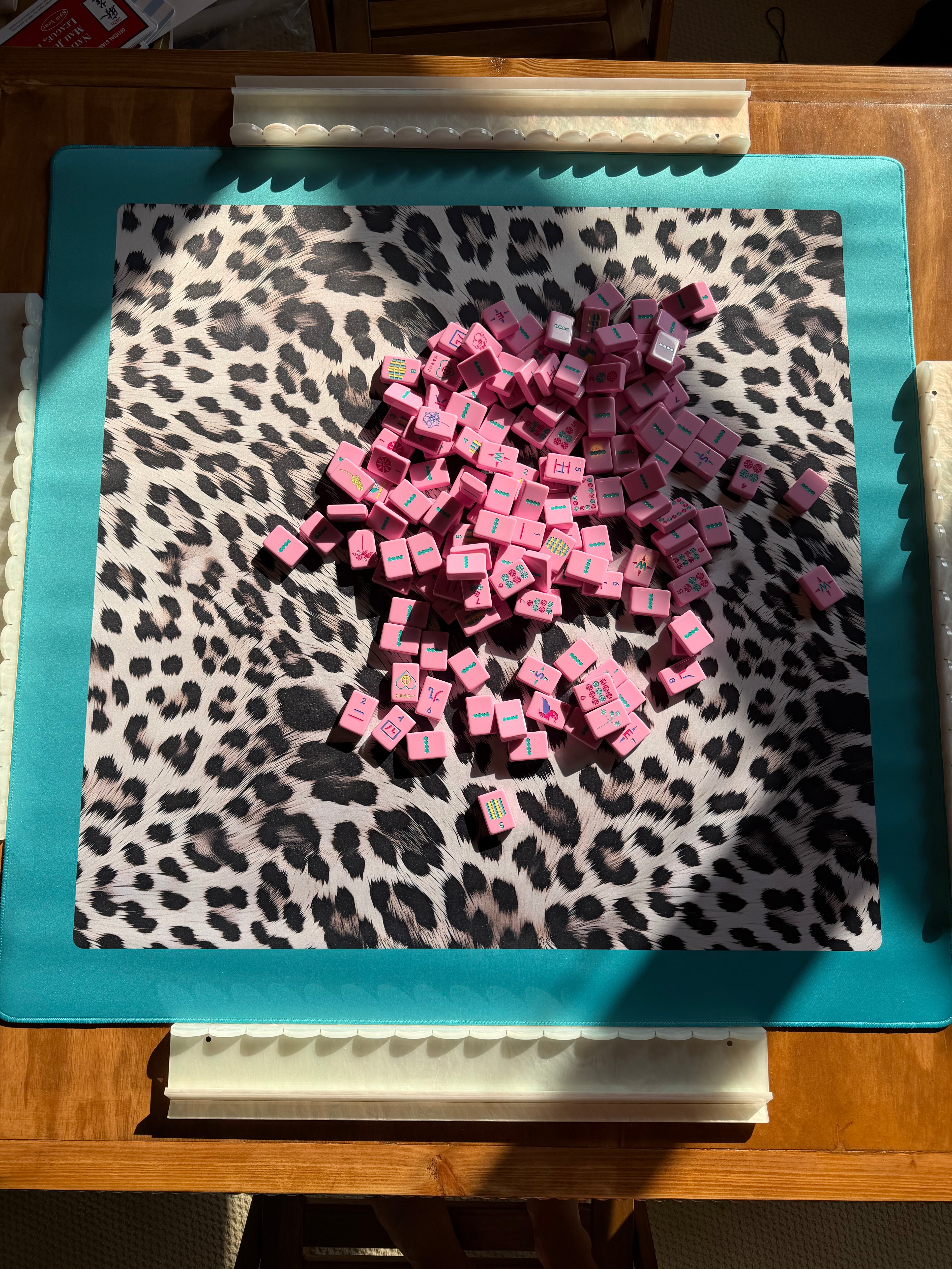 Teal Riviera Leopard Mat (My Casita)