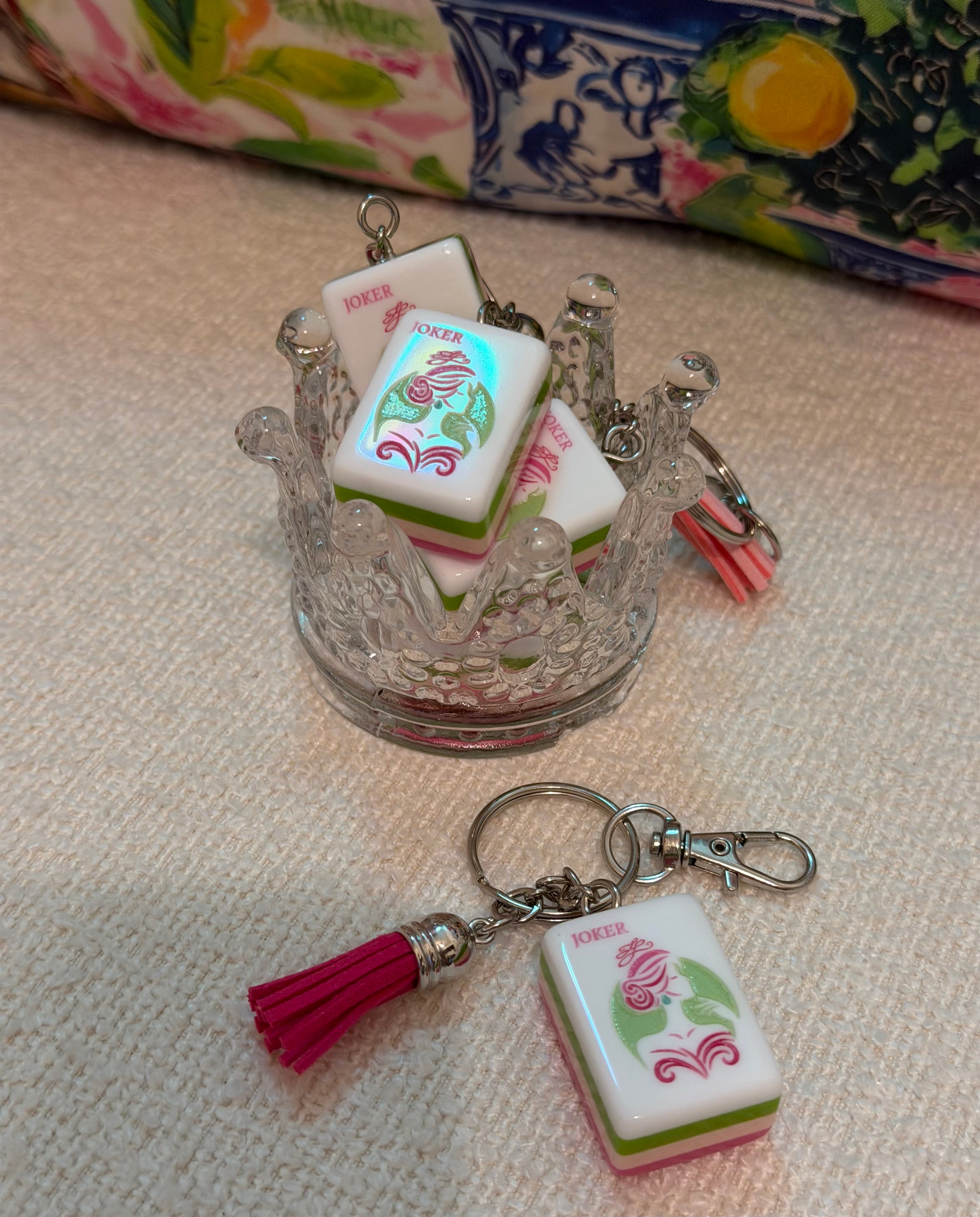 Joker tile Key Chain/Bag Charm