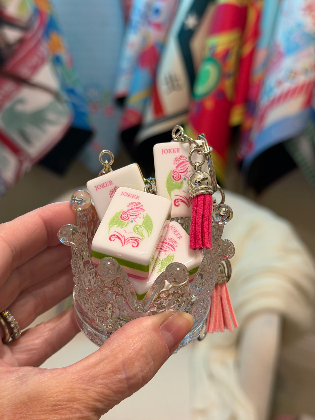 Joker tile Key Chain/Bag Charm