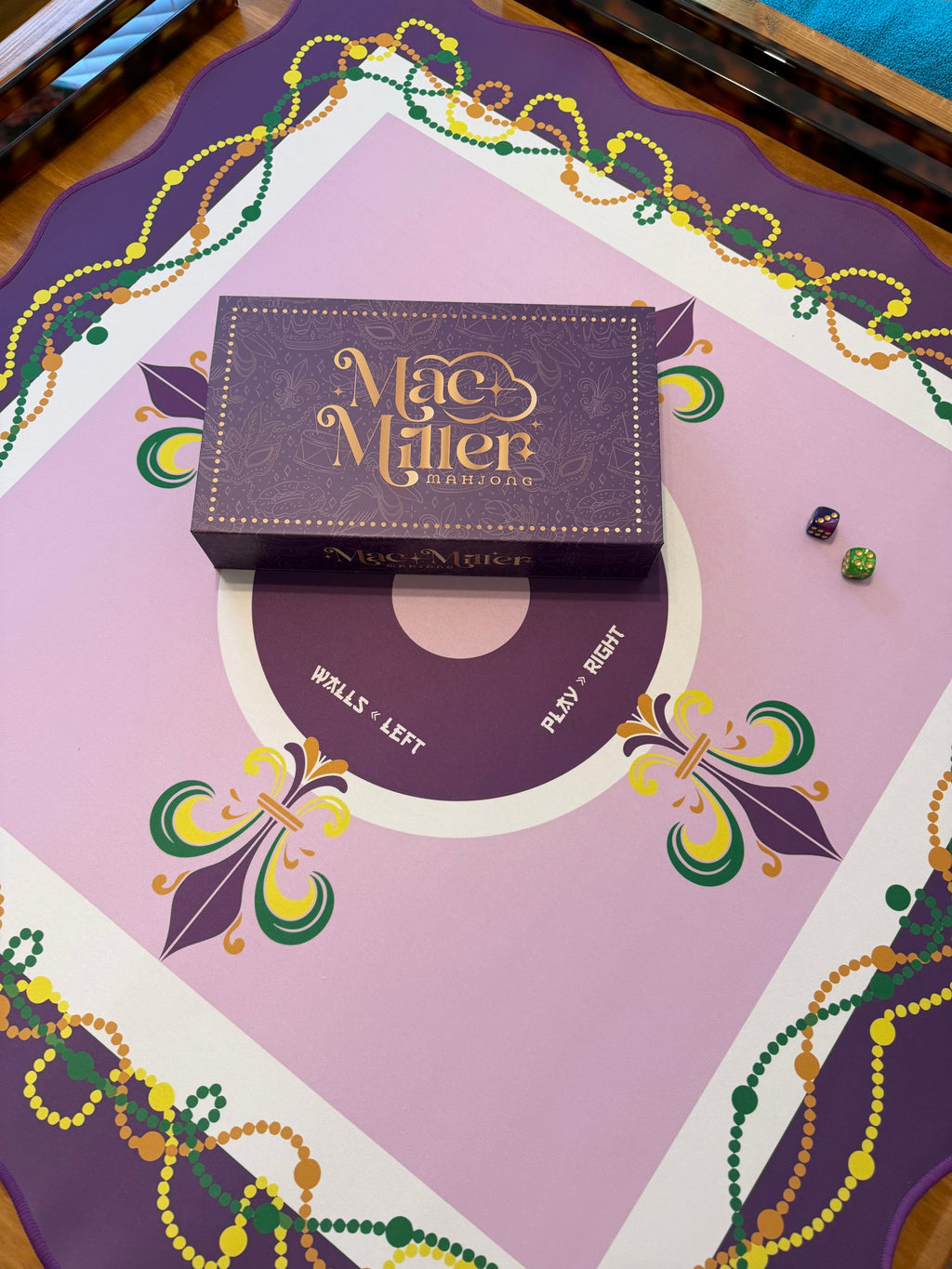 Mac and Miller Mardi Gras Mat