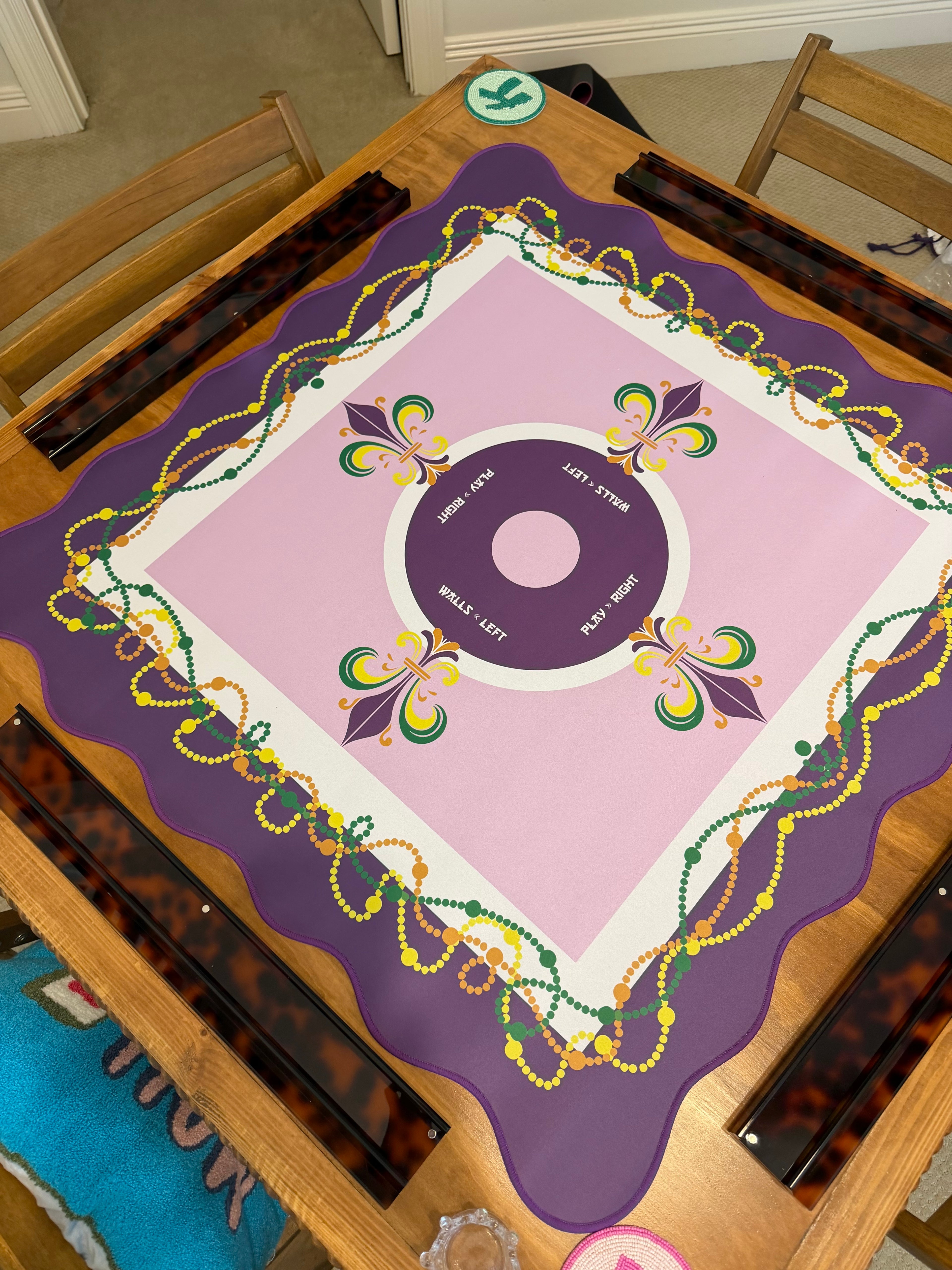 Mac and Miller Mardi Gras Mat