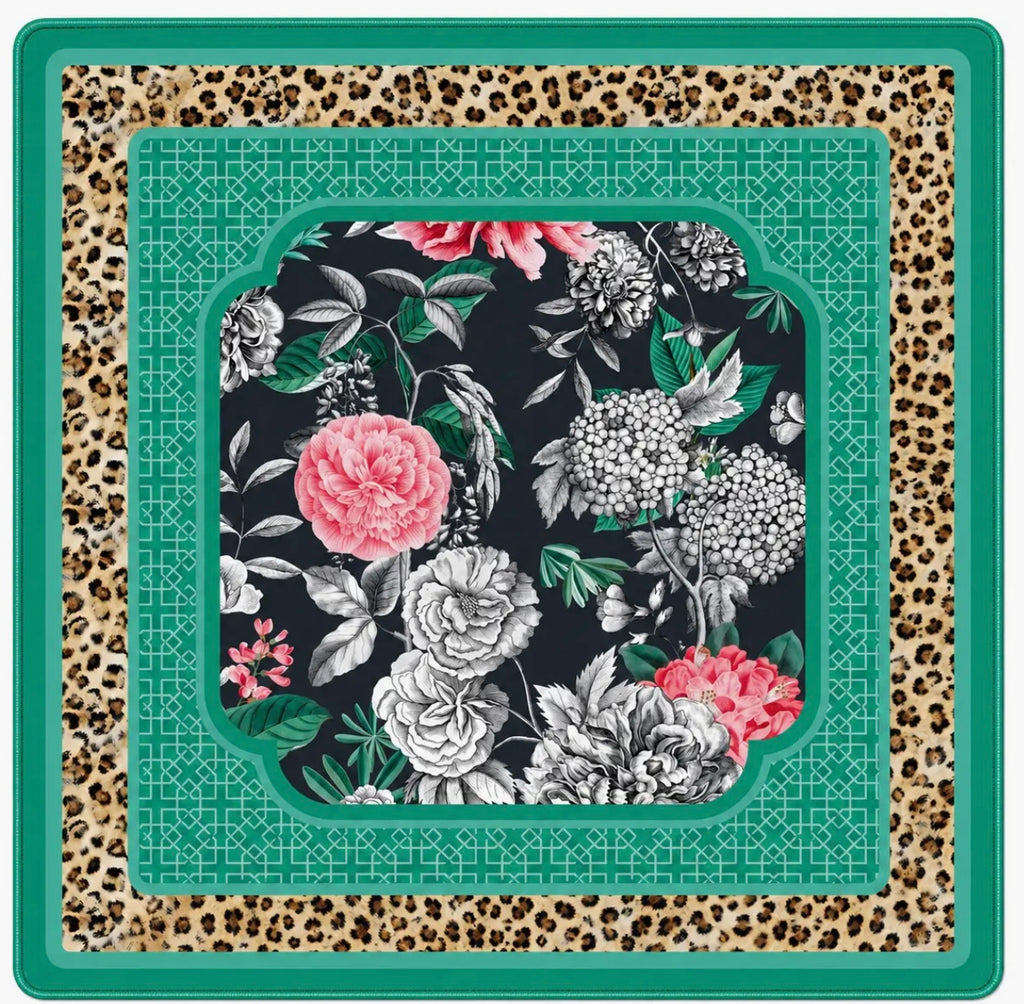 My Casita Emerald Leopard in Bloom Mat