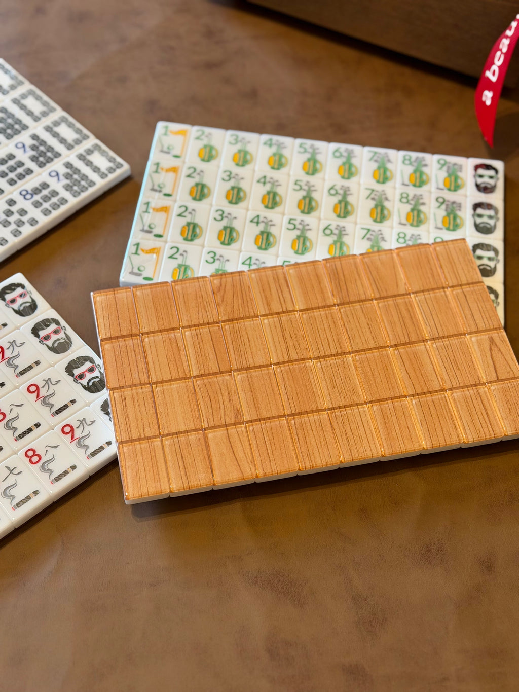 A beautiful line vegan leather mat