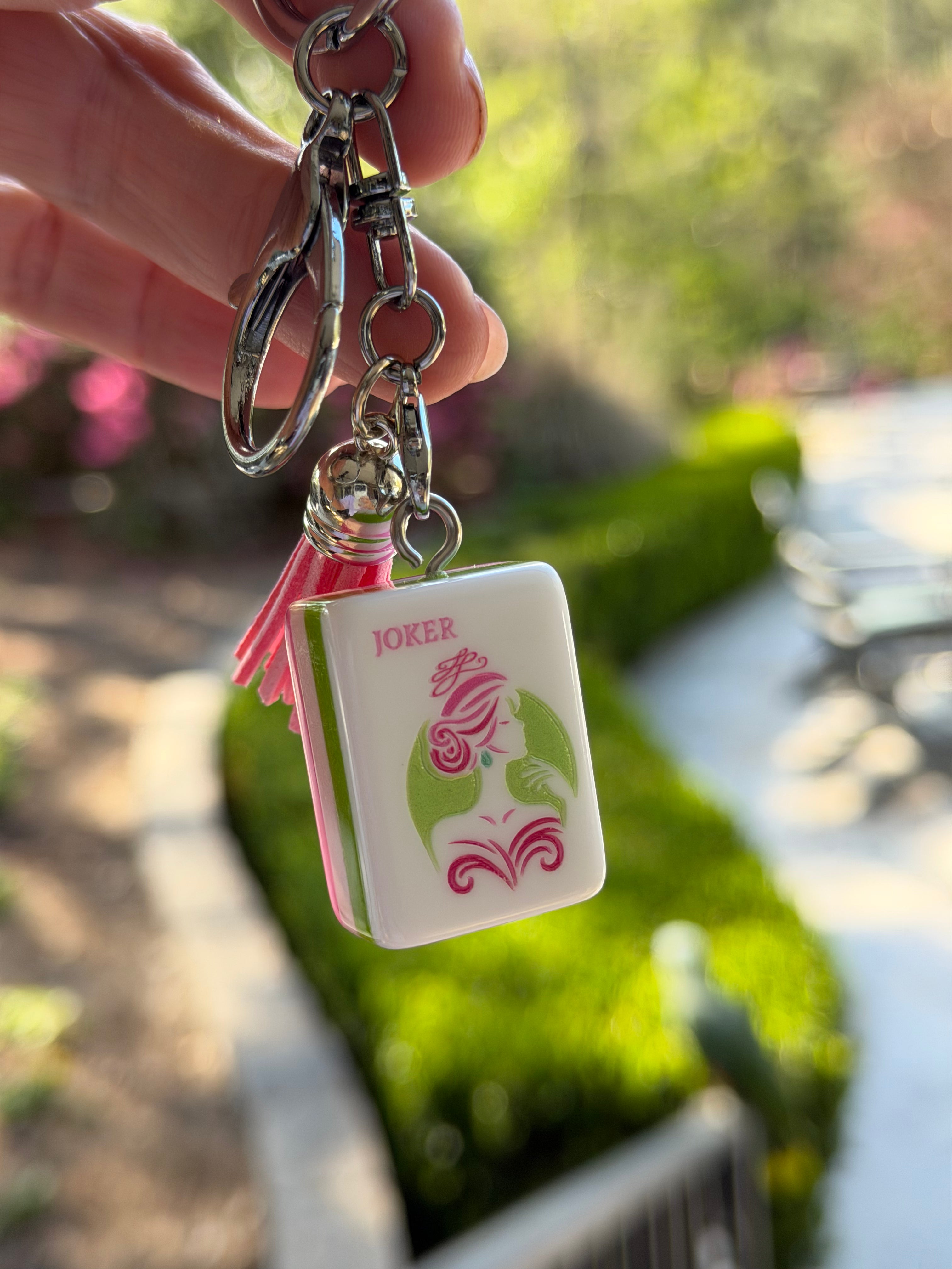 Joker tile Key Chain/Bag Charm