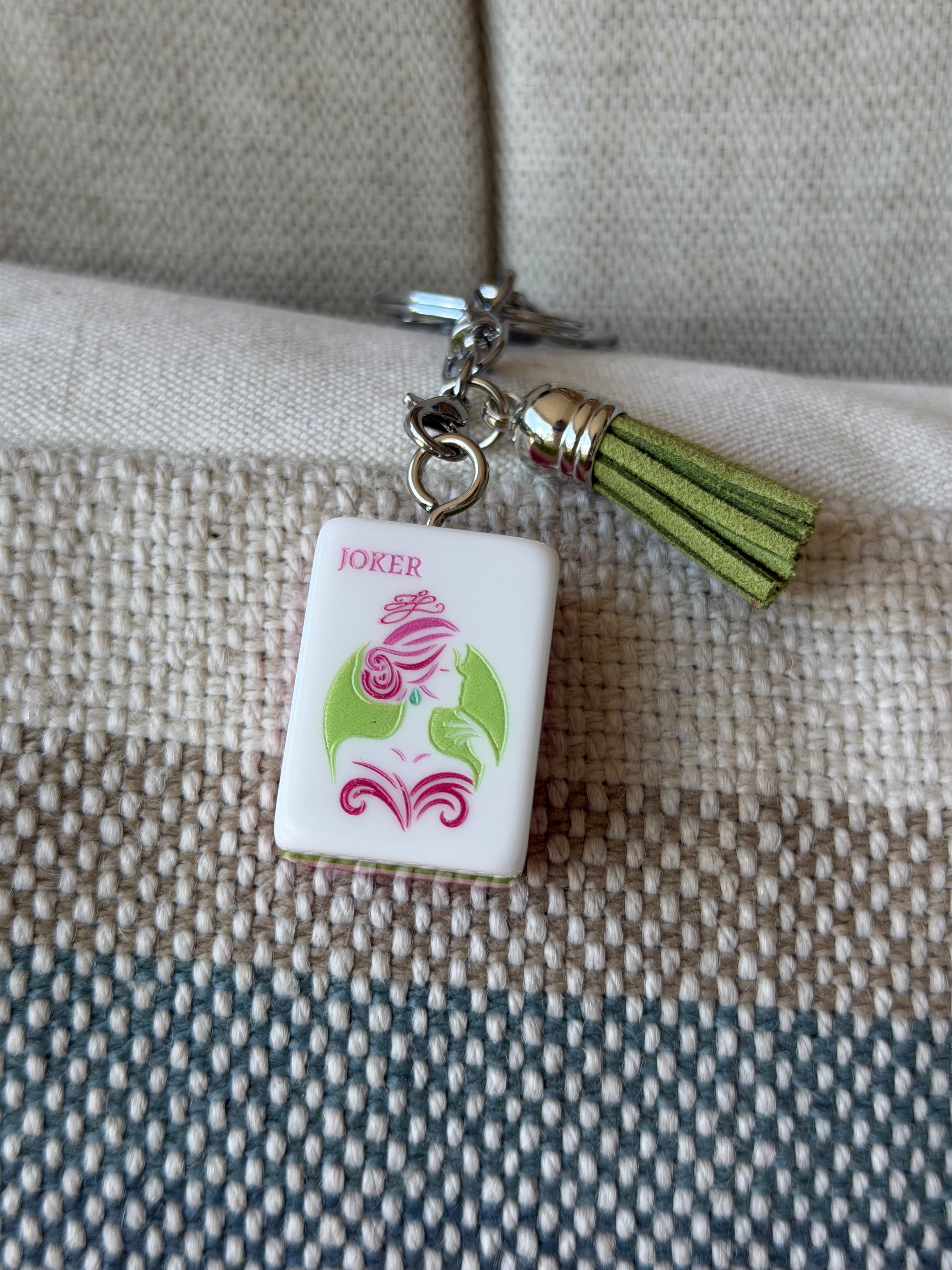 Joker tile Key Chain/Bag Charm