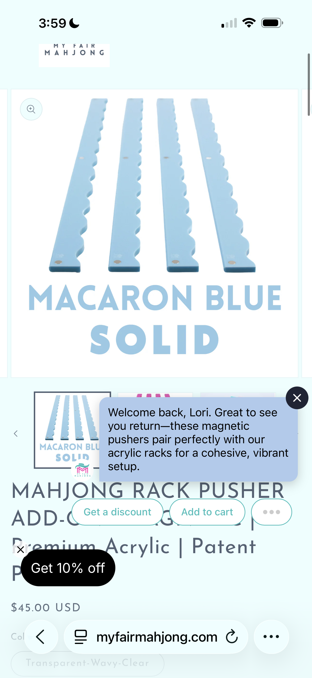 My Fair Mahjong extra magnetic add-on pushers